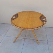 Vintage rattan coffee table