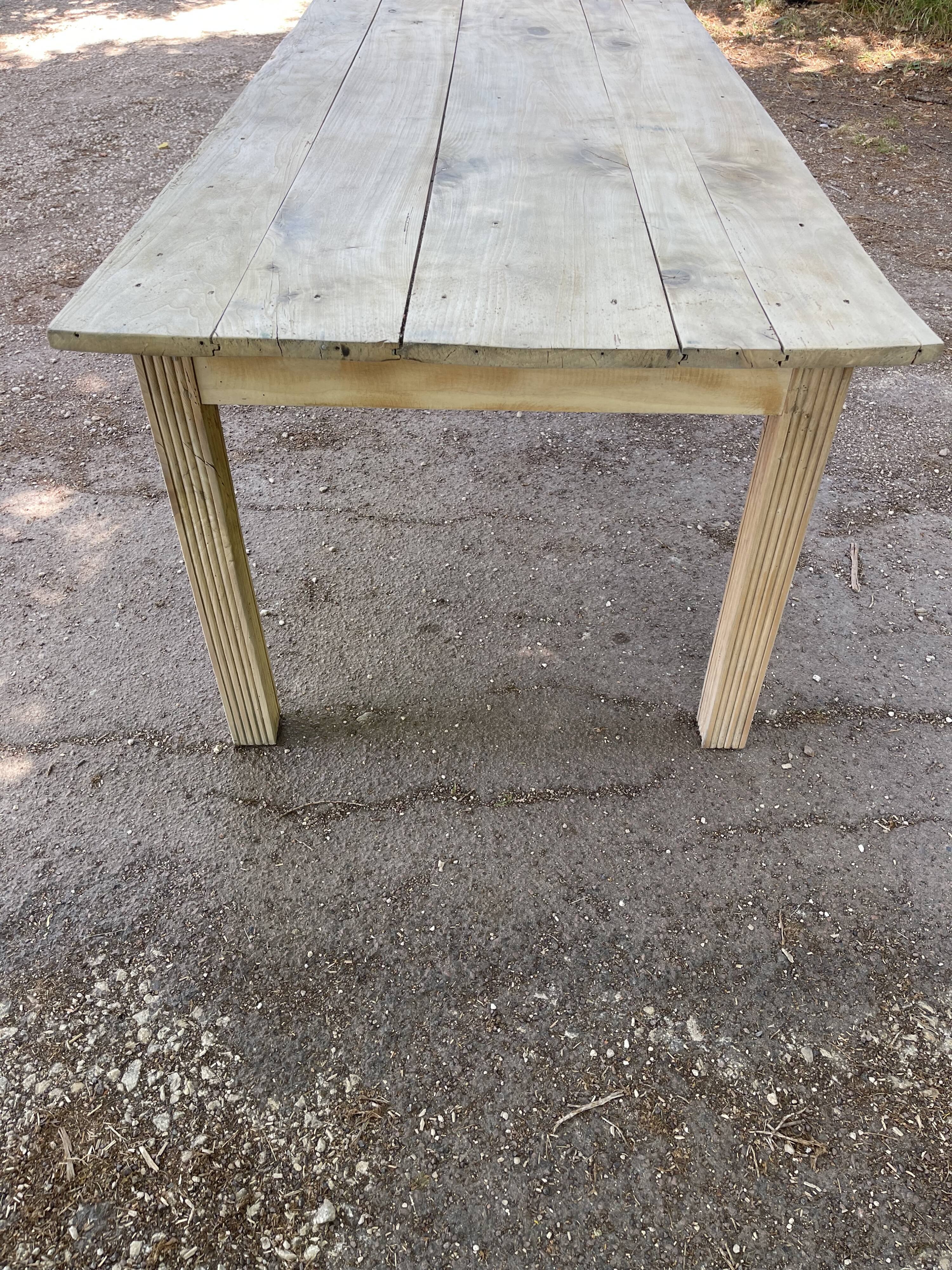 Table de ferme en hêtre