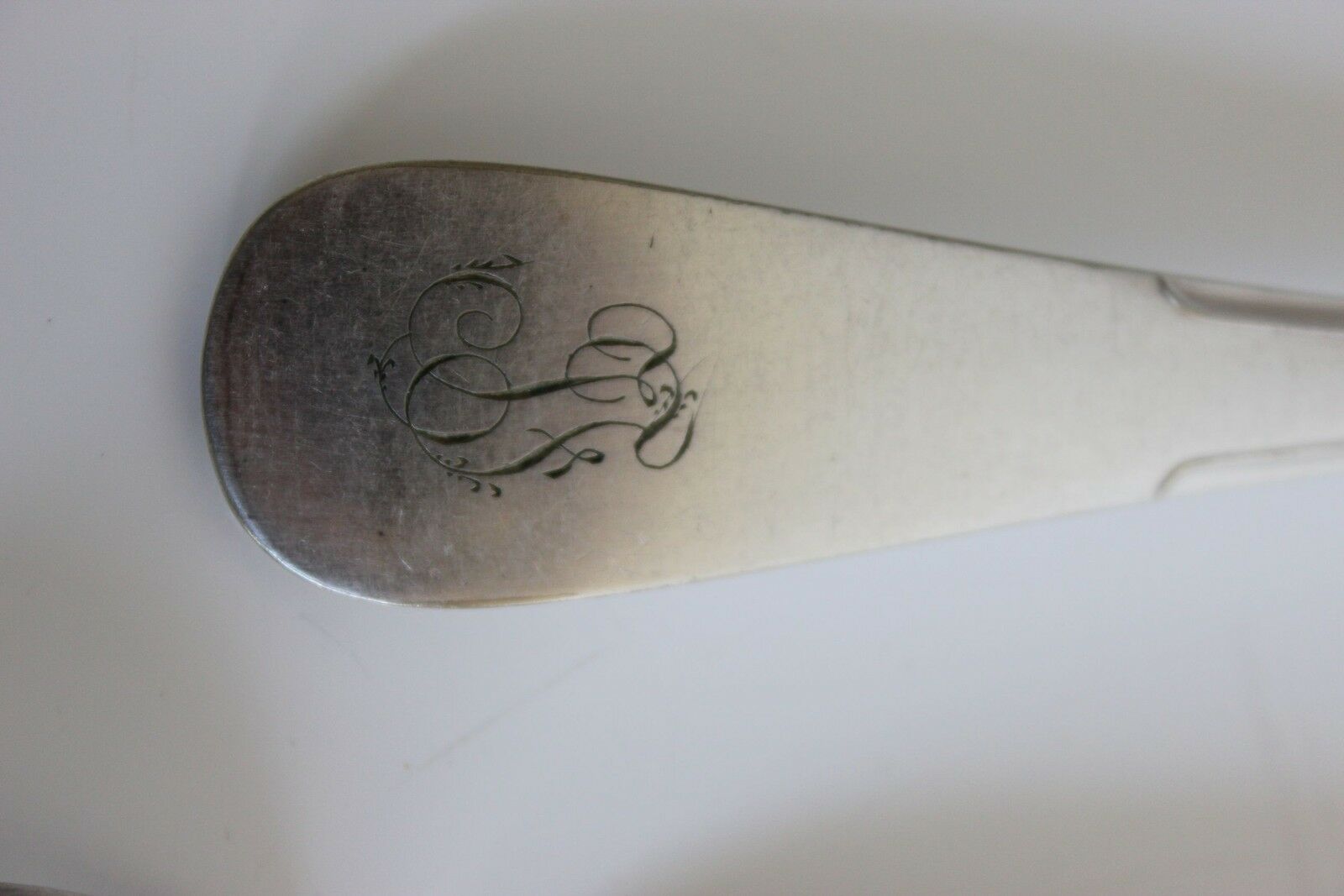 Uniplat monogrammed Christofle 5 Forks 4 large and small spoons