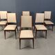 6 chaises italiennes, années 1950