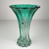 Vintage green Murano vase, Italy, 1970s