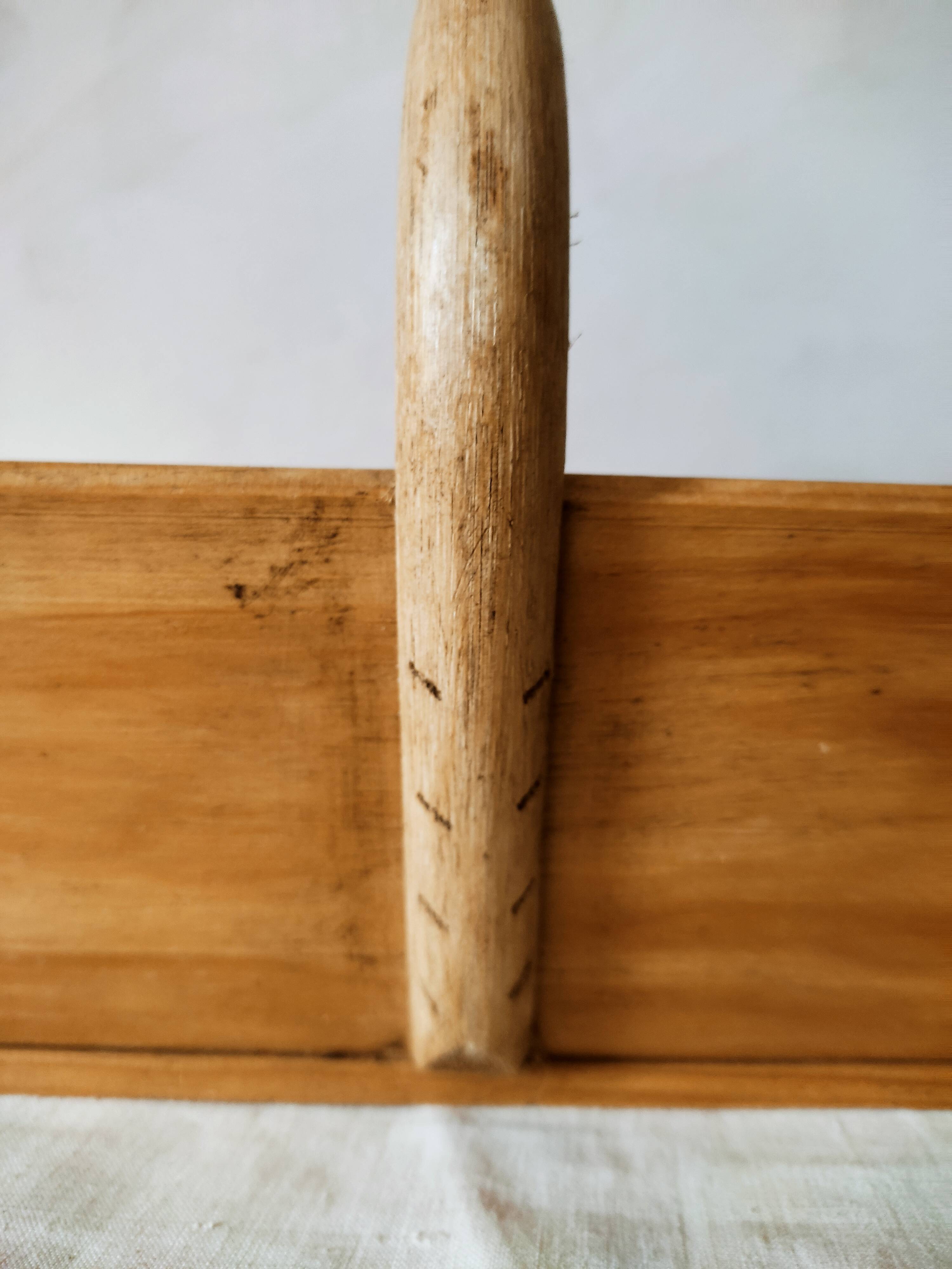 Wooden picking basket