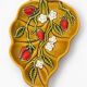 Vintage ceramic enamelled pocket tray with strawberry design – 1960s