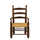 Pair of mulched armchairs made of natural beech, 1950s