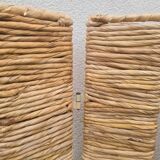 Vintage Ikea Rattan Rope Straw Screen by "Siegga Hemis"
