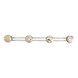 old chrome metal coat rack