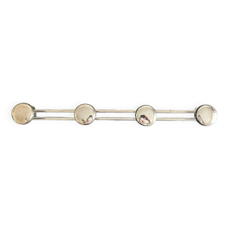 old chrome metal coat rack