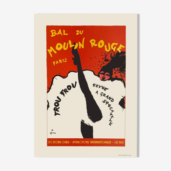 Affiche Moulin rouge "frou-frou" par René Gruau