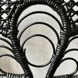 Wicker rattan console side table
