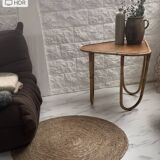 Small banbou tripod table from the 70s