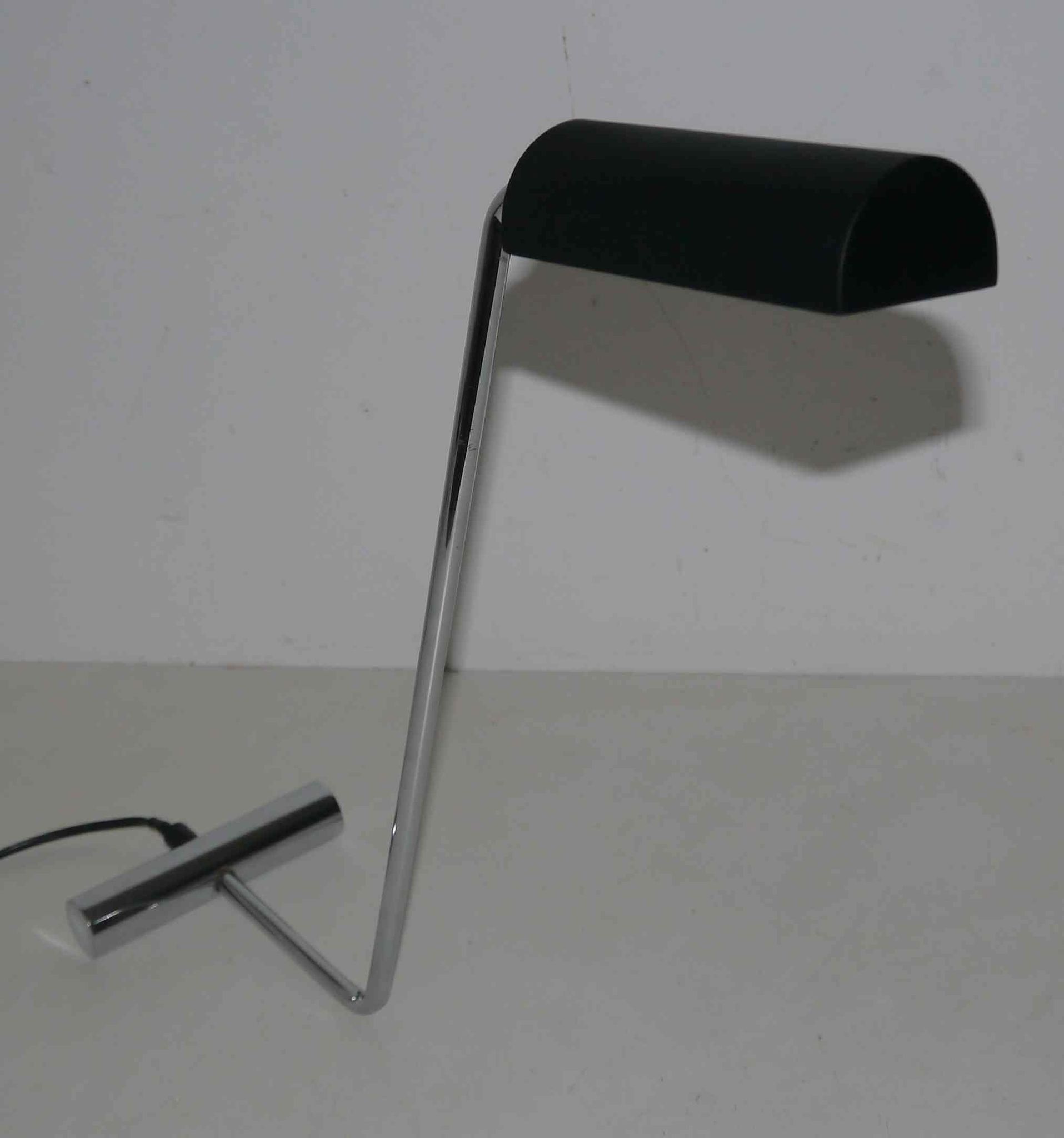 Lampe design italien années 80's chrome et acier