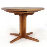 Round extendable dining table 'Malges' - vintage - danish style
