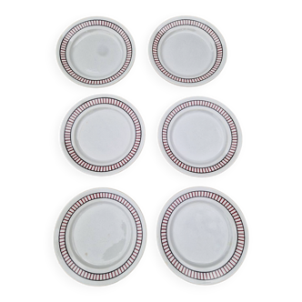 Set of 6 dessert plates Badonviller