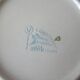 Set of 6 old Longchamp soup plates in ceramic/stoneware with floral decoration