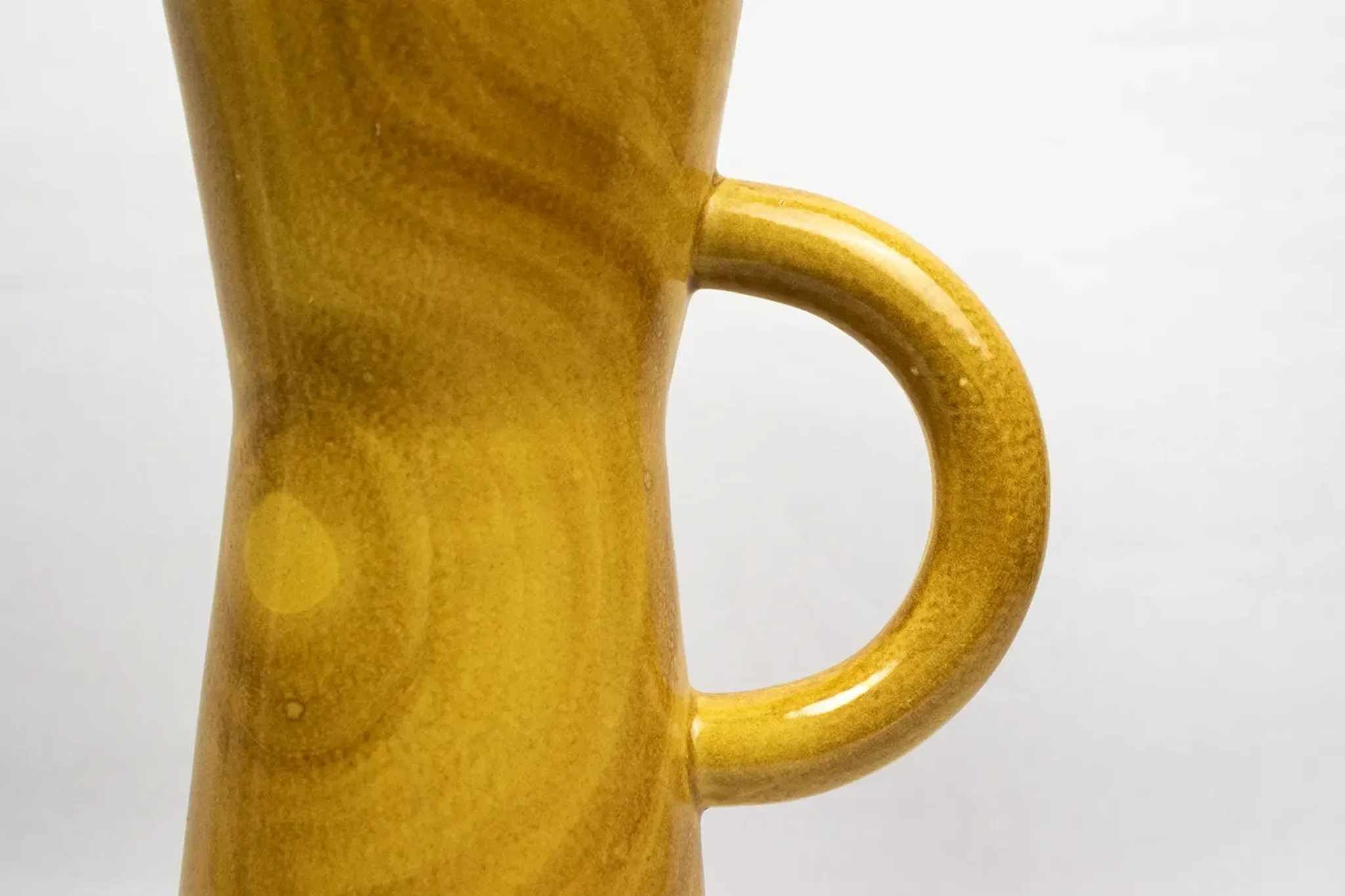 Large jug Robert Dupanier, glazed ceramic faux olive wood