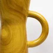 Large jug Robert Dupanier, glazed ceramic faux olive wood