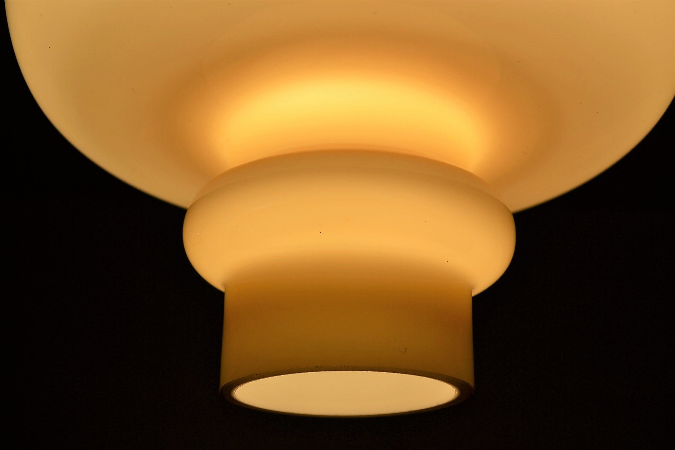 Atomic Age Staff Germany opaline hanging lamp 70