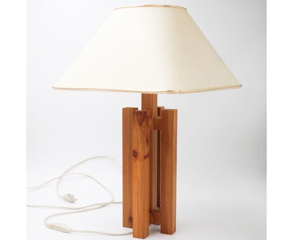 Lampe en bois cruciforme "scandinave"