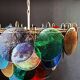 Vintage Murano glass chandelier with 10 lights, Italy 1980s