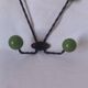Vintage metal and wooden ball coat rack