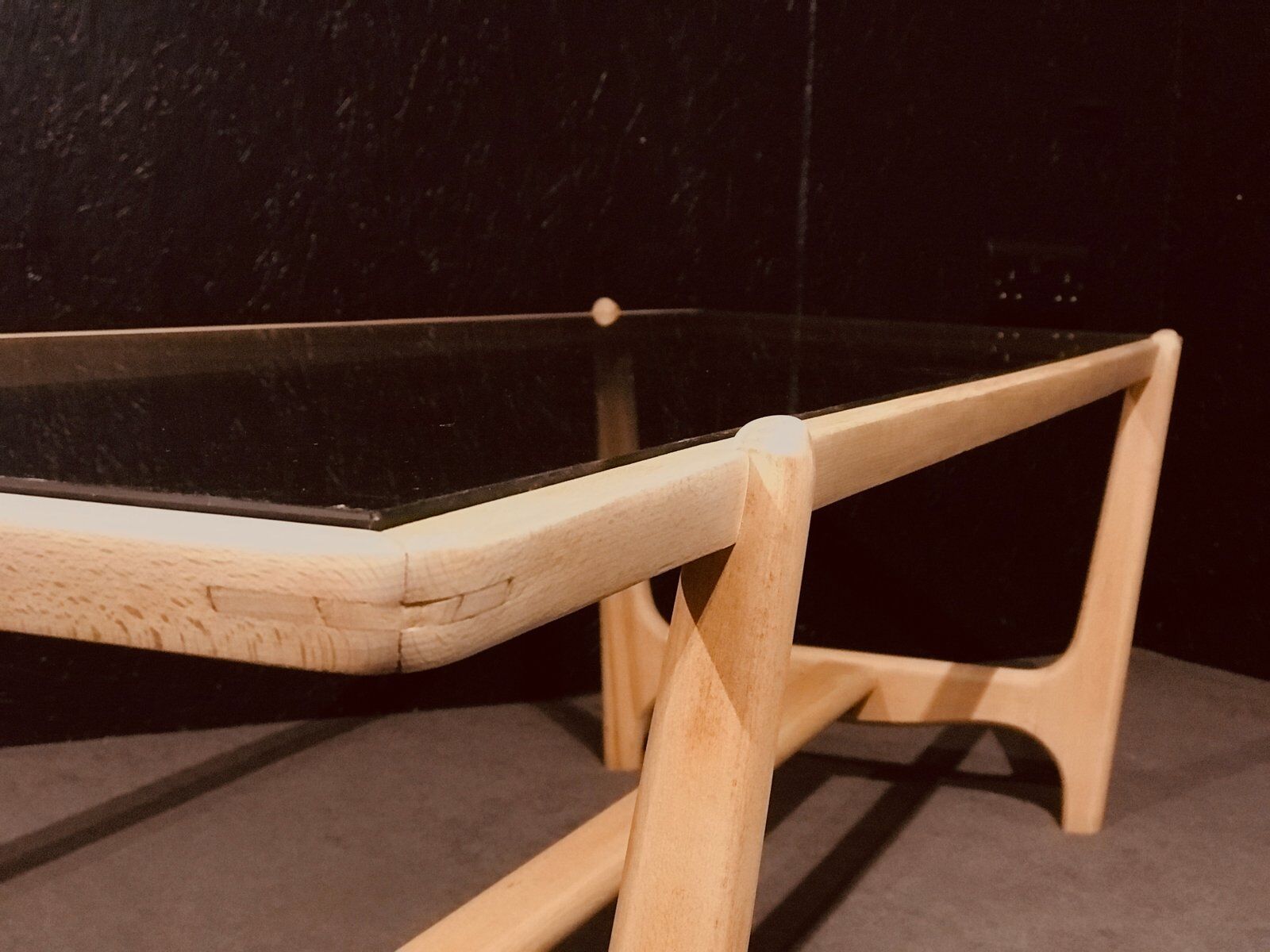 Mid-century beech coffee table