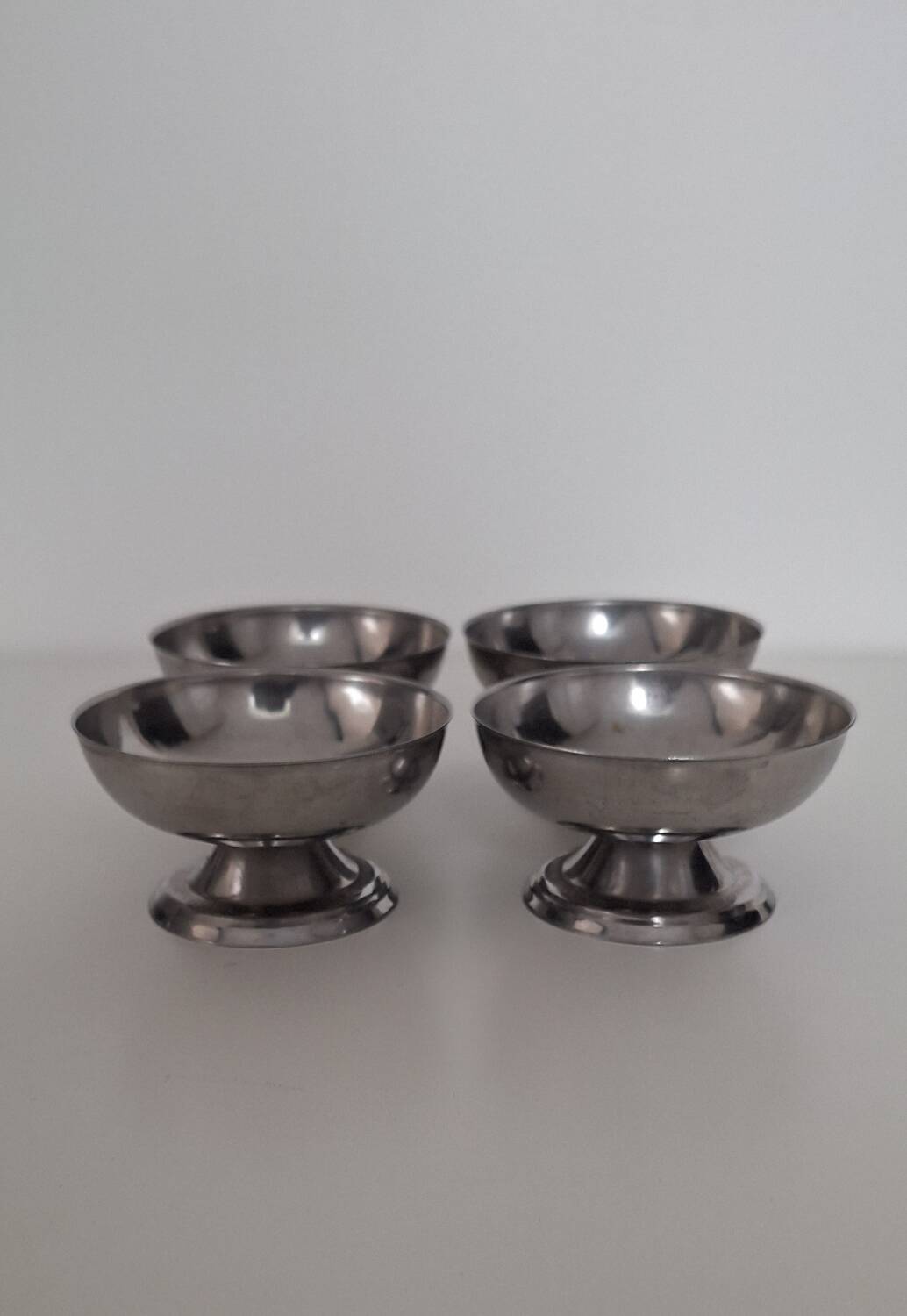 Coupe à glace en inox vintage