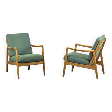 Danish Model FD-109 Lounge Chair by Ole Wanscher for France & Daverkosen, 1