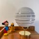Table lamp globe vintage glass clichy glass