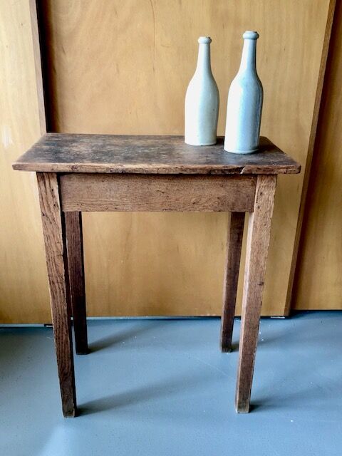 Console table in raw wood