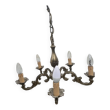 Old style metal chandelier (candle bulbs)