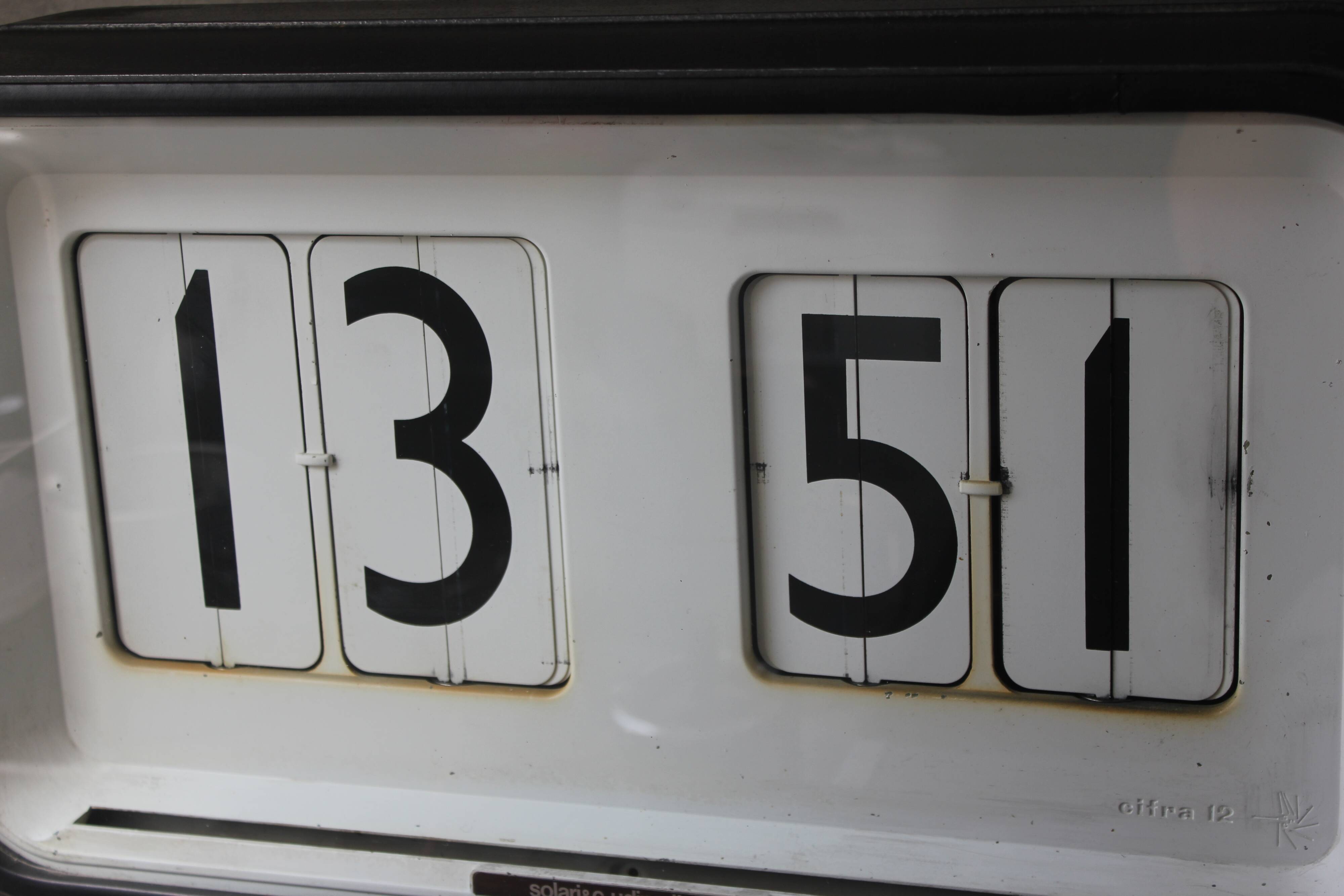 Vintage Clock Solari Udine, 1960