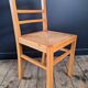 Pair of vintage straw chairs, antique seating furniture