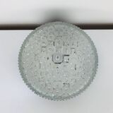 Round molded glass wall light from the 50s, ceiling light