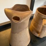 Vintage stoneware jug duo