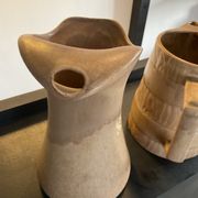 Vintage stoneware jug duo