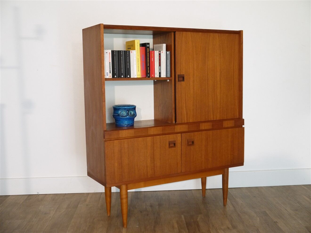 Scandinavian teak sideboard or library 1960