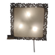ARTELUCE square wall light in Murano glass and metal from the 70s/80s