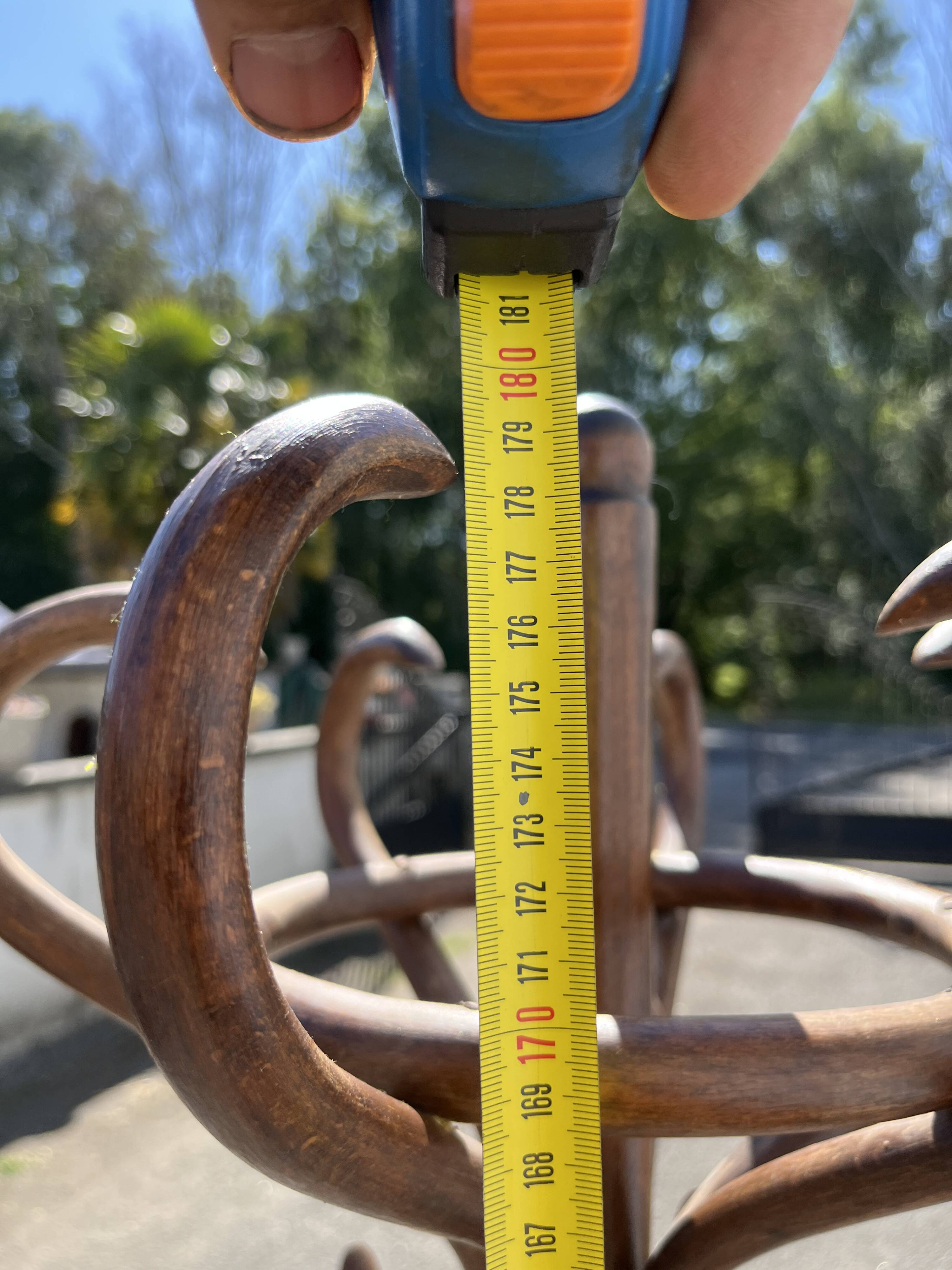 Baumann coat rack on vintage parrot stand