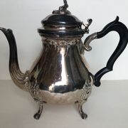 Tea service and silver metal coffee