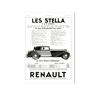 Vintage poster 30s Renault Automobiles