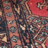 Vintage carpet Uzbek Bukhara handmade 121cm x177cm 1960s, 1C740