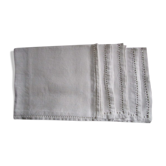 Set de 4 serviettes anciennes brodées 59x48cm