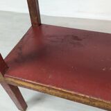 Patinated wood shelf