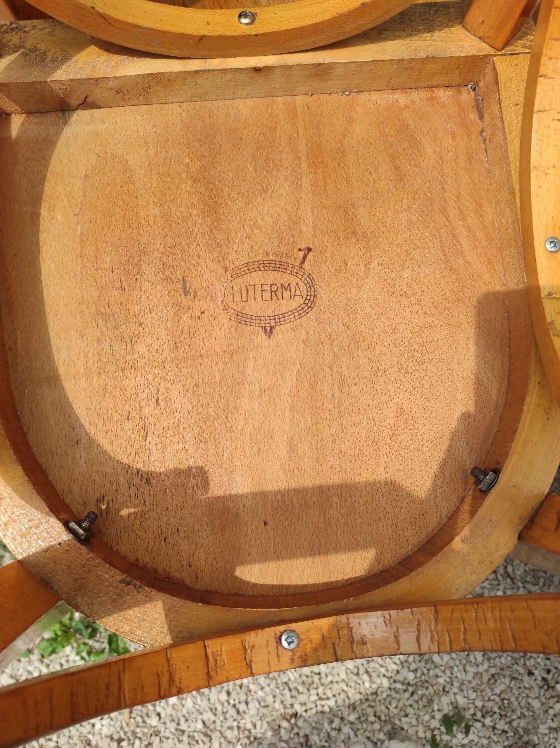 Lot 9 Baumann bistro chairs and Luterma bois bond