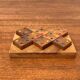 Mid-century Scandinavian teak dice game from the 1960s.