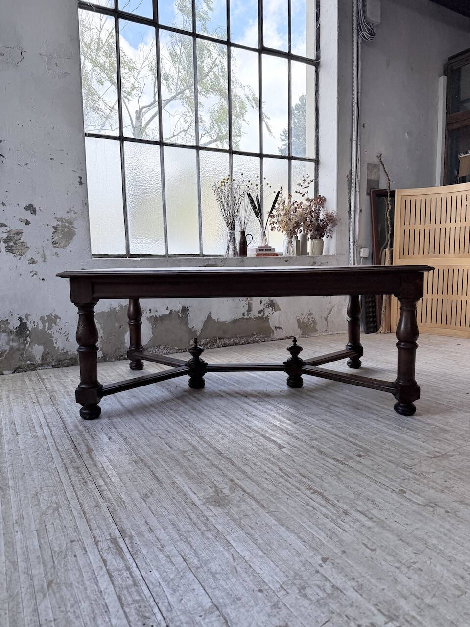 Oak table in Louis XIV style 1900
