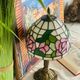 Lamp inspired by vintage Tiffany style Art Nouveau.