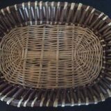 Wicker and fibre basket