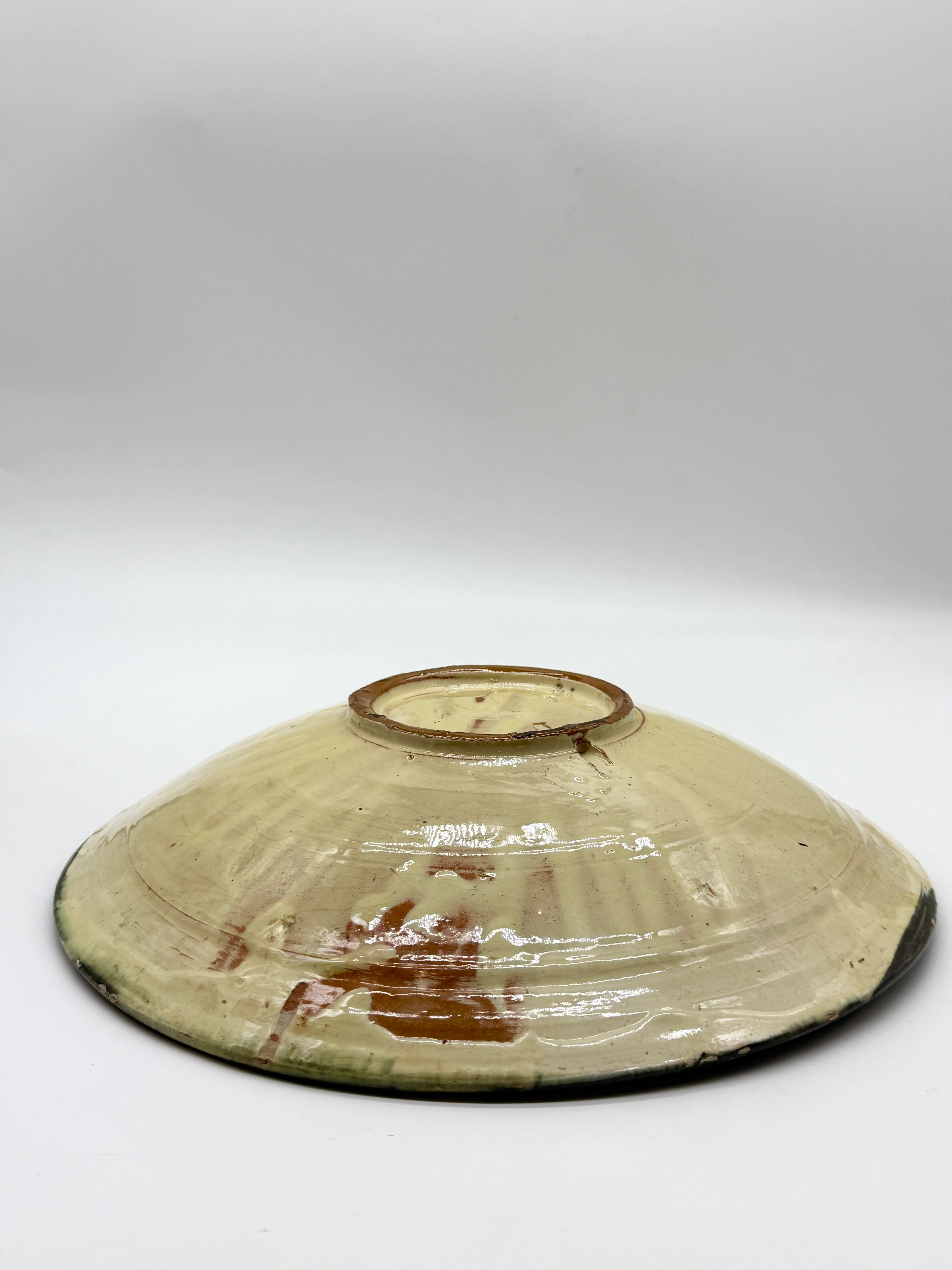 Large fish plate, Puigdemont La Bisbal, Catalonia 1960s
