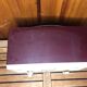 Old radio atlantic bakelite white & bordeaux red vintage #a533